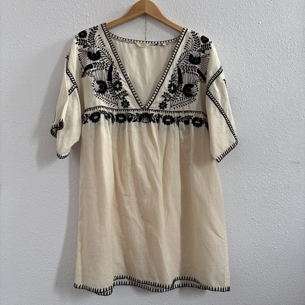 black embroidered