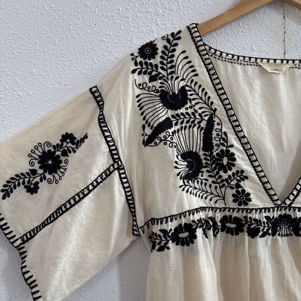black embroidered