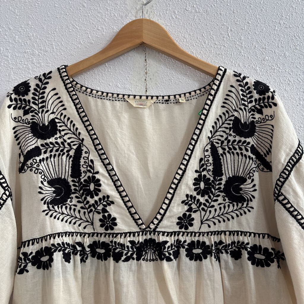 black embroidered