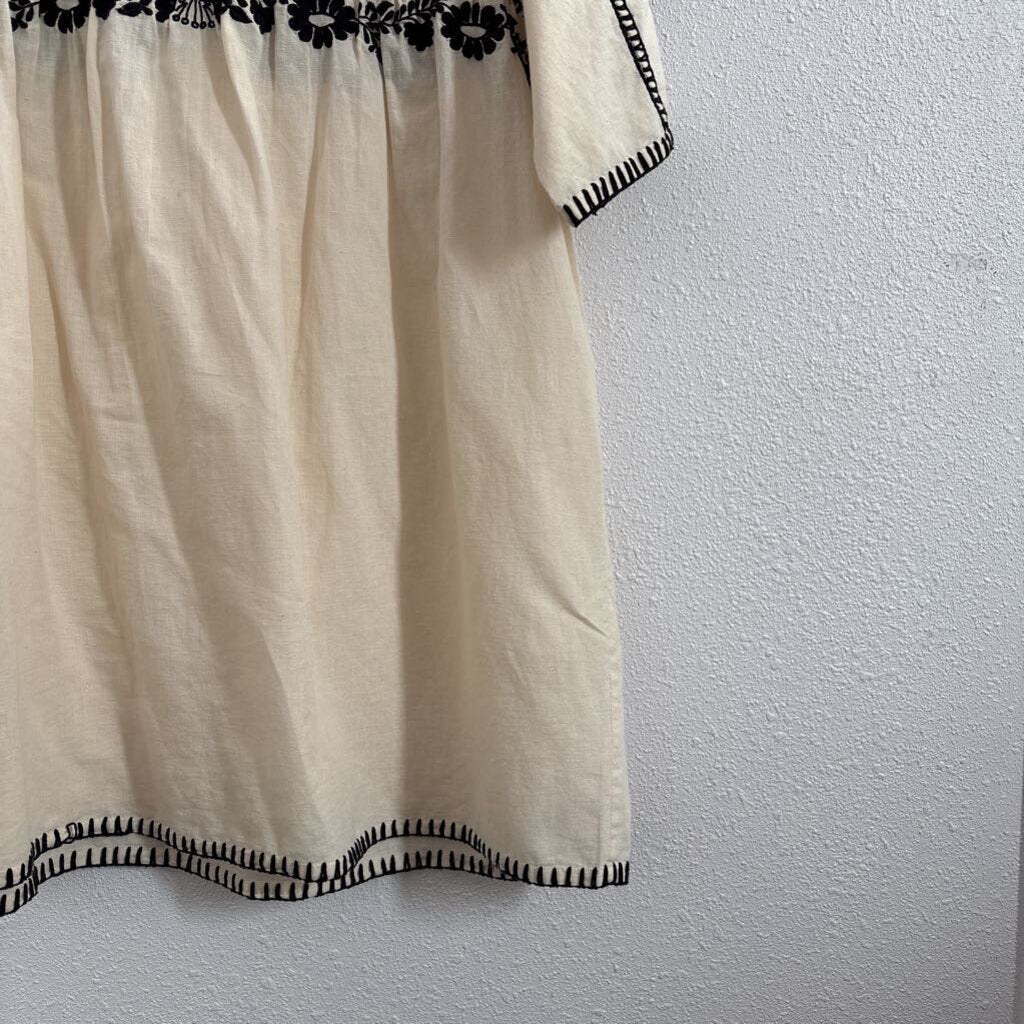 black embroidered
