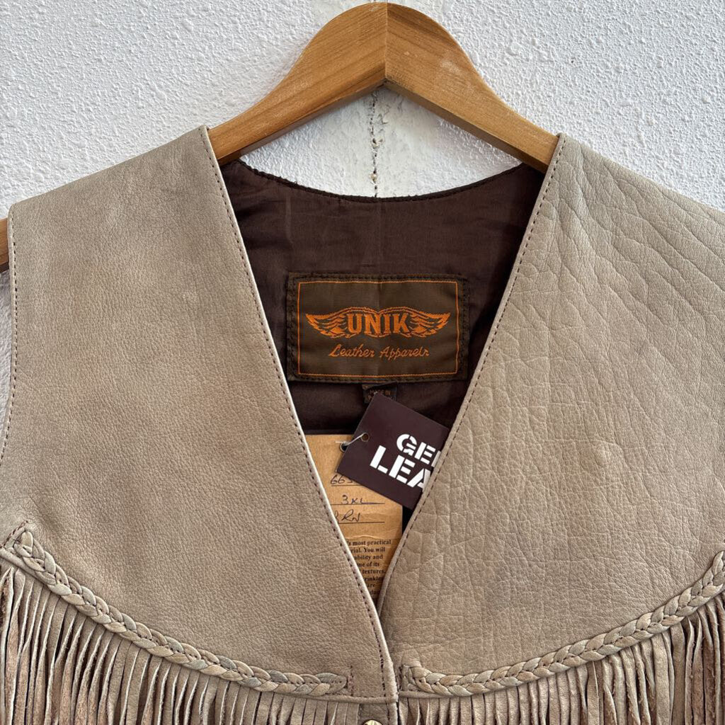 leather/fringe