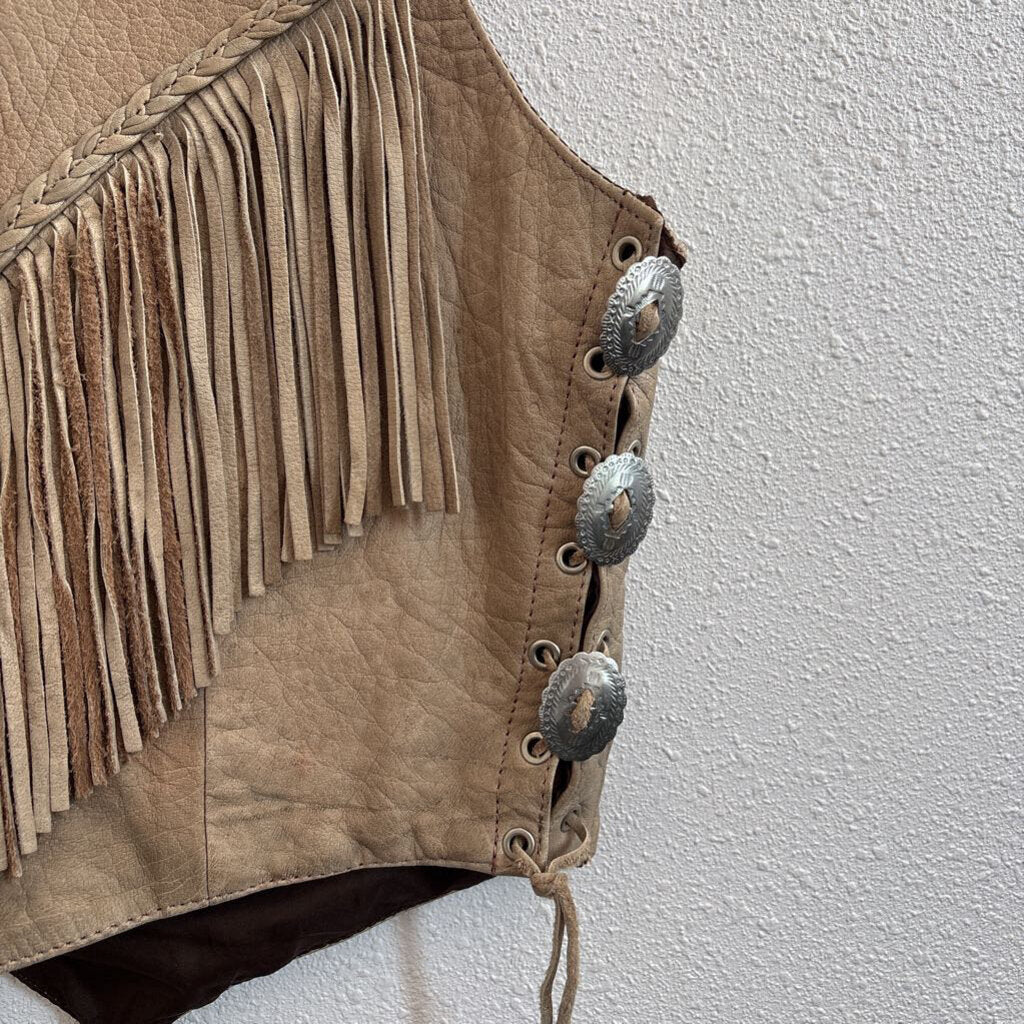 leather/fringe