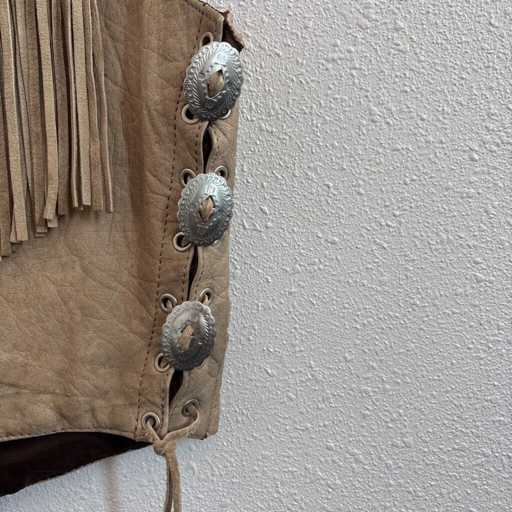 leather/fringe