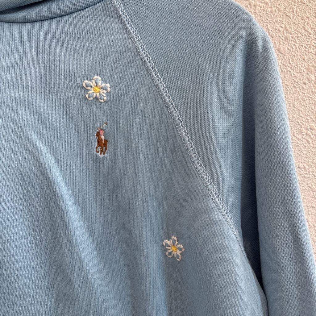 embroidered hoodie