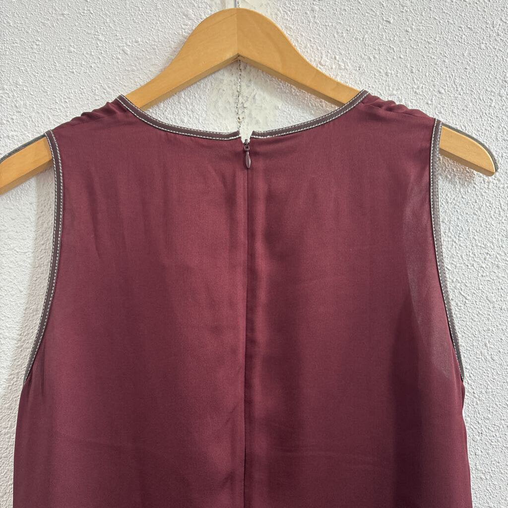 sleeveless silk