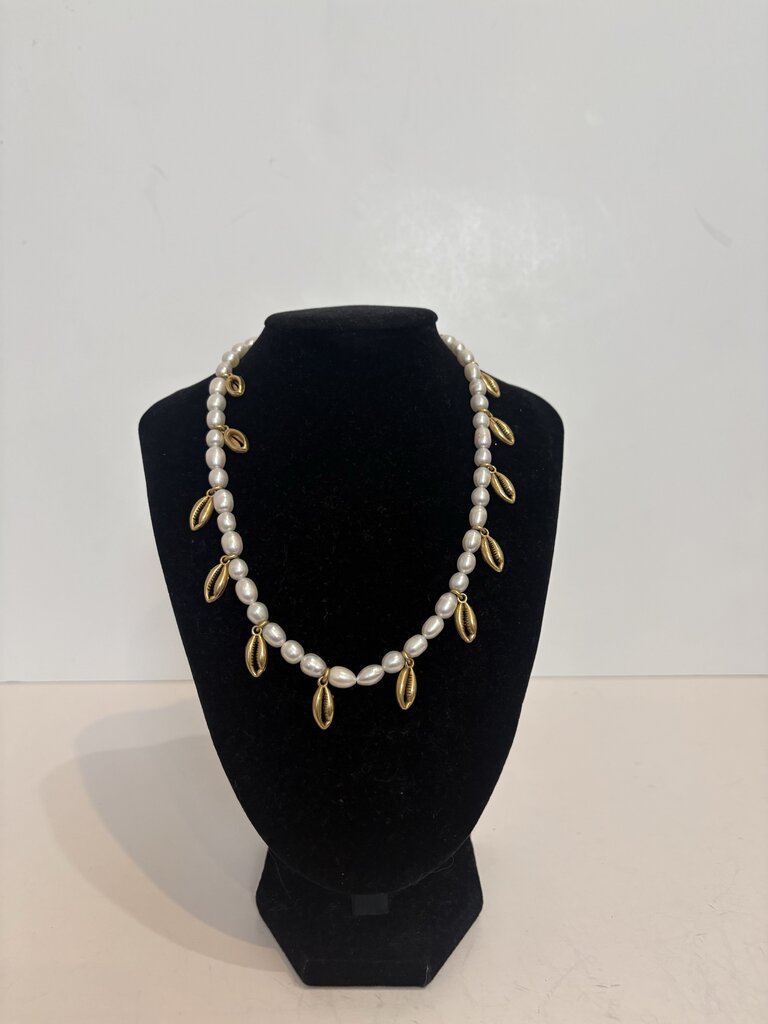 blissed out freshwater pearl & shells