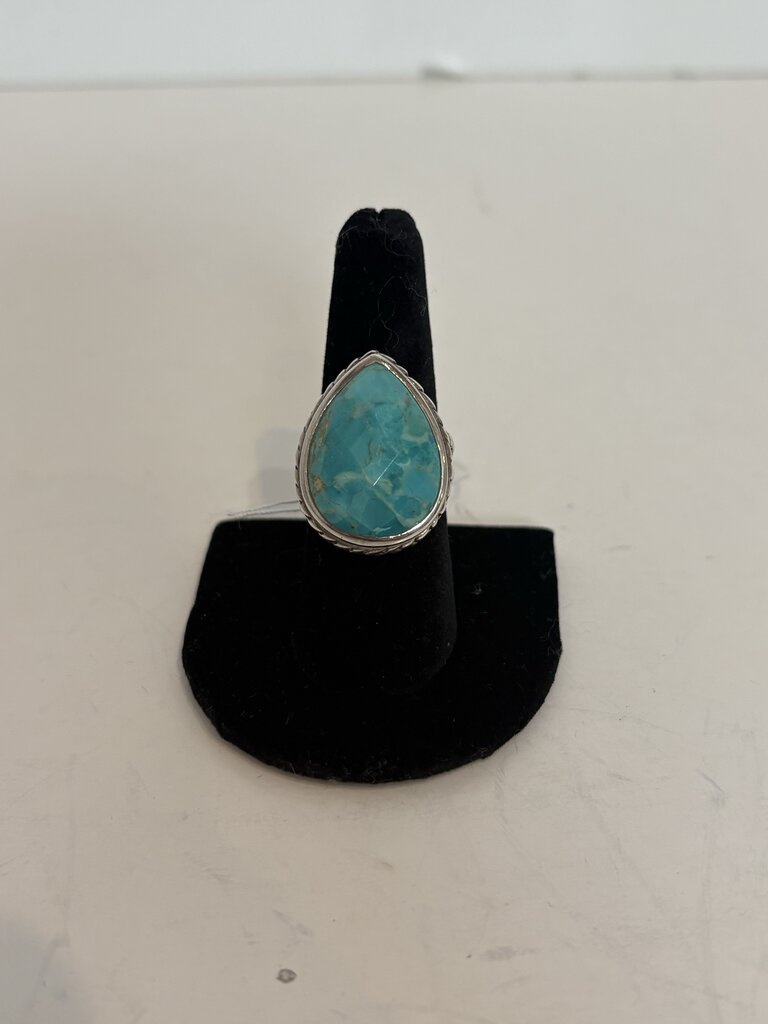 turquoise pear shaped ring