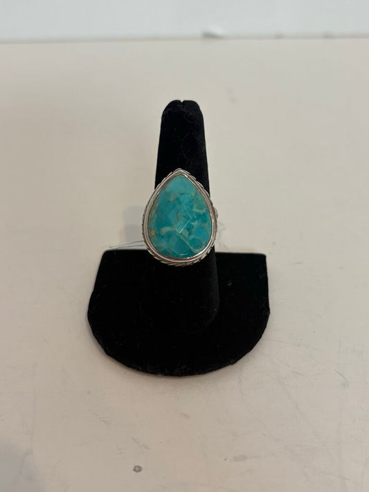 turquoise pear shaped ring