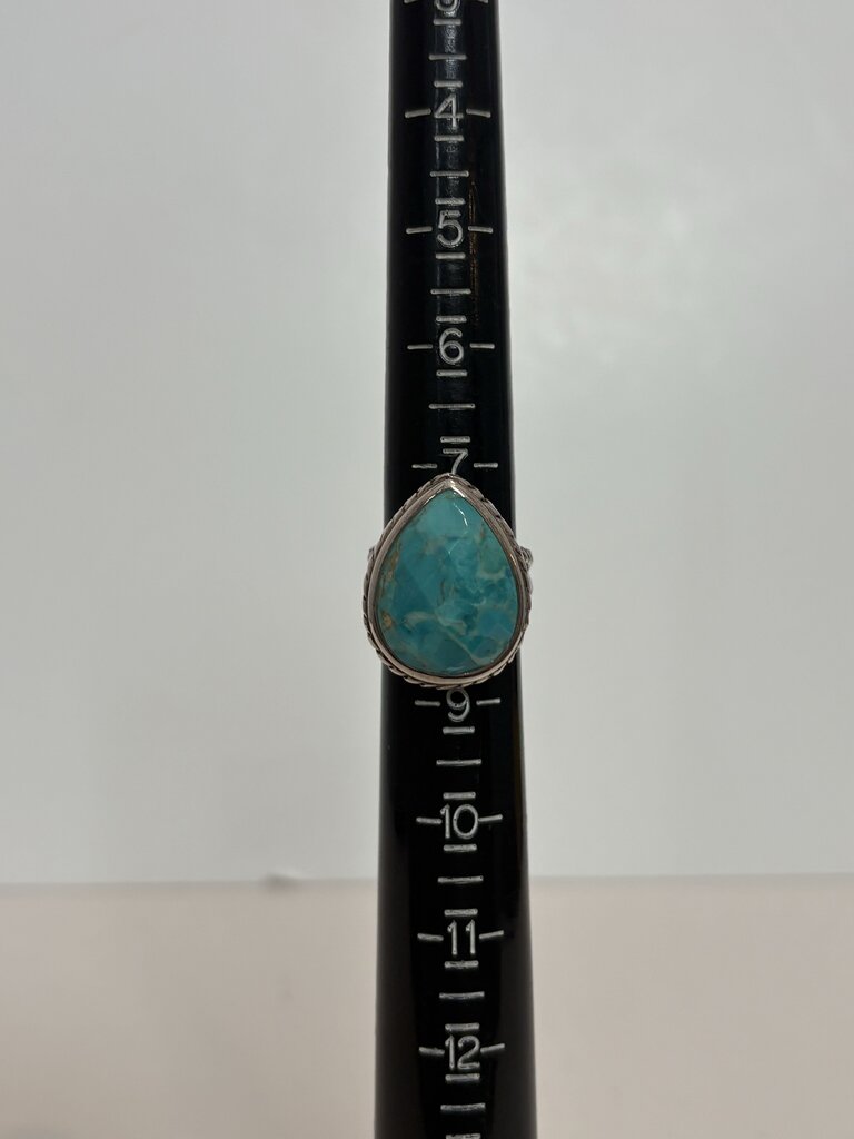 turquoise pear shaped ring